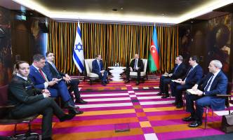 Ilham Aliyev met with President of Israel Isaac Herzog in Munich