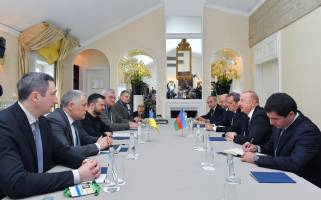 İlham Əliyev ilə Ukrayna Prezidentinin görüşü olub