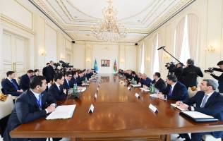 Состоялось первое заседание Высшего межгосударственного совета Азербайджана и Казахстана