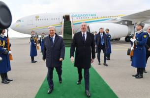 President of Kazakhstan Kassym-Jomart Tokayev, who is on state visit to Azerbaijan, arrived in Fuzuli district