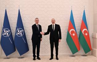 Состоялась встреча Президента Ильхама Алиева с генеральным секретарем НАТО Йенсом Столтенбергом один на один