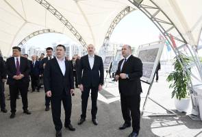 Presidents of Azerbaijan and Kyrgyzstan visited devastated areas of Fuzuli city and reviewed the city’s master plan