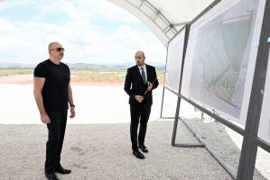 Ильхам Алиев заложил фундамент села Беюк Марджанлы Джебраильского района