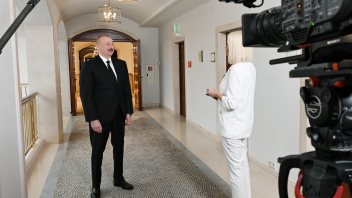 Ilham Aliyev was interviewed by Euronews TV channel