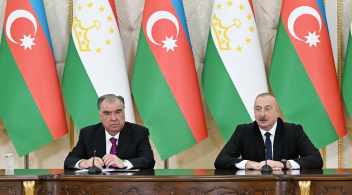 Presidents of Azerbaijan and Tajikistan made press statements