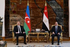 Состоялась встреча Ильхама Алиева и Президента Абдель-Фаттаха ас-Сиси один на один