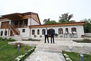 Ilham Aliyev attended reopening of Uzeyir Hajibeyli's house-museum in Shusha