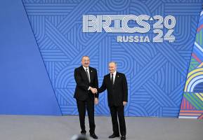 Kazanda XVI BRICS Sammitinin keçirilməsi münasibətilə rəsmi ziyafət verilib