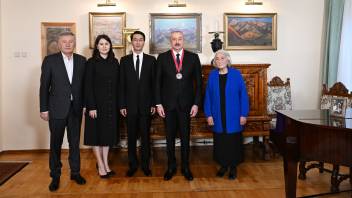 “Chinghiz Aitmatov” Order bestowed upon Ilham Aliyev in Bishkek