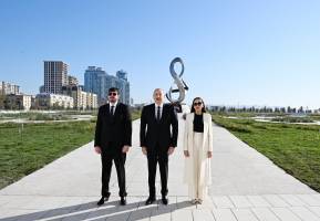 Ilham Aliyev attended inauguration of Victory Park in Baku