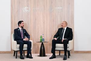 Ilham Aliyev met with Crown Prince of the Hashemite Kingdom of Jordan