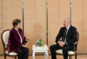 Ilham Aliyev met with IMF Managing Director