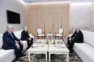 Baku hosted trilateral meeting between Presidents of Azerbaijan, Kazakhstan, and Uzbekistan