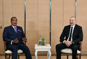 Ilham Aliyev met with President of Congo