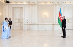 Ilham Aliyev received credentials of incoming ambassador of Mauritania