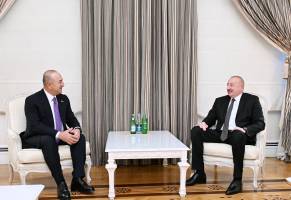 Ilham Aliyev received former Foreign Minister of Türkiye Mevlüt Çavuşoğlu