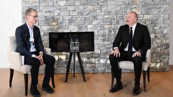 Ilham Aliyev met with Carlsberg Group CEO Jakob Aarup-Andersen in Davos