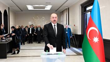 Ilham Aliyev voted at polling station No. 1