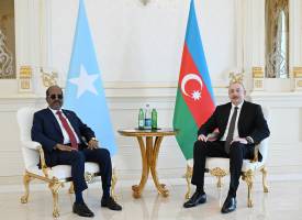 Ilham Aliyev held one-on-one meeting with President of Somalia Hassan Sheikh Mohamud