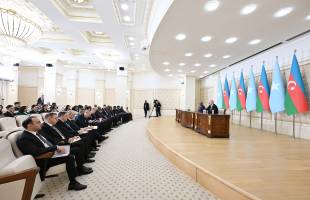 Presidents of Azerbaijan and Somalia made press statements