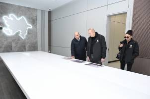 Ilham Aliyev examined construction progress at Aghdam Mugham Center