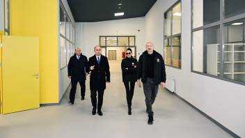 Ilham Aliyev reviewed ongoing construction of Aghdam city secondary school No. 1