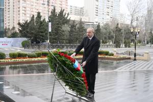 Ilham Aliyev and First Lady Mehriban Aliyeva visited Khojaly Genocide Memorial