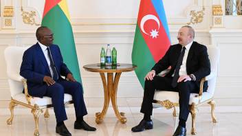 Ilham Aliyev held one-on-one meeting with President of Guinea-Bissau