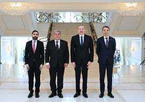 Ilham Aliyev received President of FC Barcelona