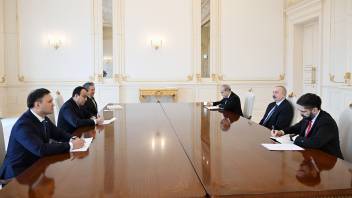 Ilham Aliyev received heads of "Tatneft," "KazMunayGas," and "Uzbekneftegaz"