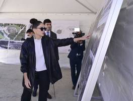 First Vice-President Mehriban Aliyeva reviewed Ganja Memorial Complex project