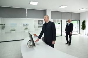 Ильхам Алиев принял участие в открытии Центра цифрового управления Лачинской электросетью