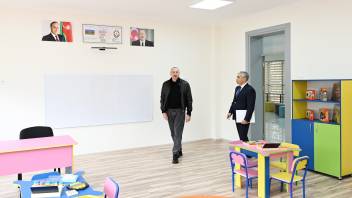 Ilham Aliyev attended opening of new building of Shamakhi European Lyceum