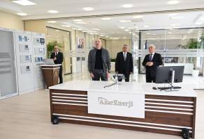 Ilham Aliyev attended opening of “Absheron” Battery Energy Storage Center