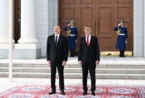 Official welcome ceremony held for Prime Minister of the Czech Republic Andrej Babiš in Gabala