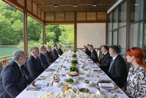 Official luncheon hosted in Gabala on behalf of President Ilham Aliyev in honor of Czech Prime Minister
