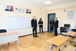 İlham Əliyev Cəbrayıl rayonunun Şükürbəyli kəndinin açılışında iştirak edib