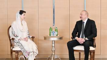 İlham Əliyev Pakistanın Pəncab əyalətinin Baş nazirini qəbul edib