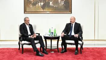 Bişkekdə Azərbaycan və İran prezidentlərinin görüşü olub