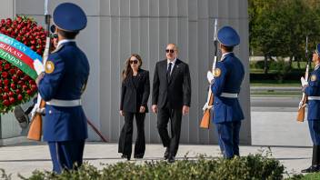 Ilham Aliyev visited Victory Park in Baku on Remembrance Day
