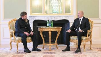 İlham Əliyev Rusiyanın Çeçenistan Respublikasının başçısını qəbul edib