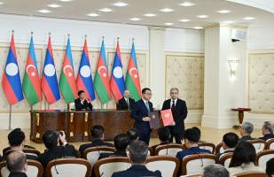 Azərbaycan ilə Laos arasında Birgə Bəyanat qəbul olunub və sənədlər mübadilə edilib