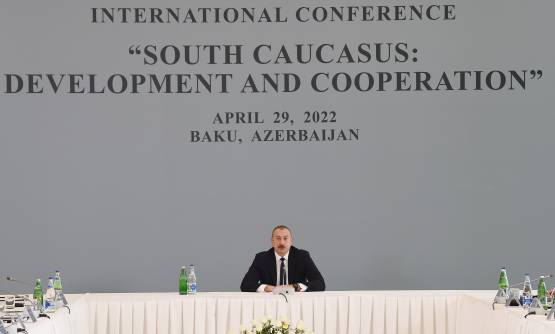 Ilham Aliyev attended the international conference themed “South Caucasus: Development and Cooperation” at ADA University