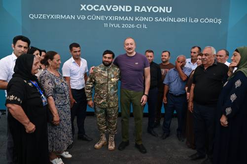 Ilham Aliyev visited Guzeykhirman village in Khojavend district