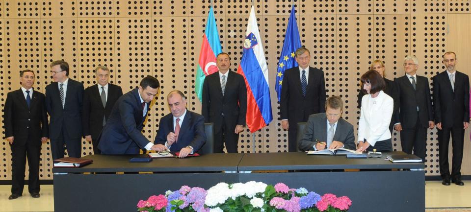 Состоялась церемония подписания азербайджано-словенских документов