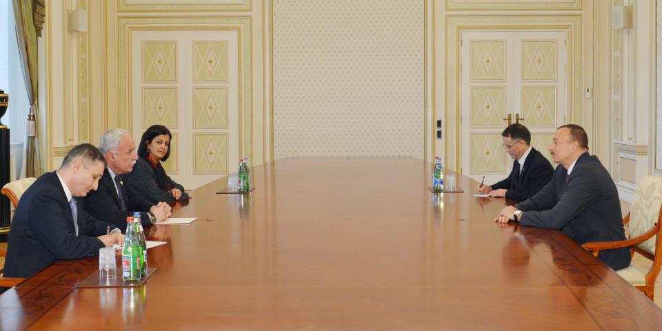 Ilham Aliyev received the Foreign Minister of Palestine, Riad Malki