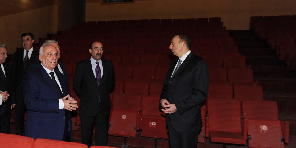Ilham Aliyev reviewed the State Drama Theater named after Sabit Rahman in Shaki