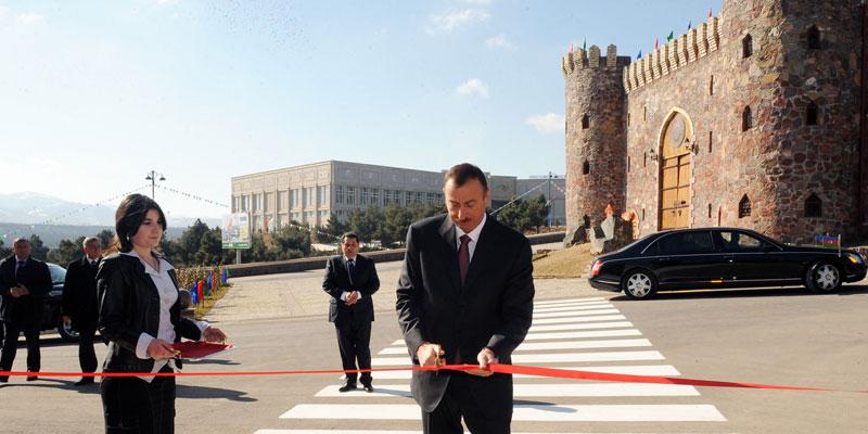 Visit of Ilham Aliyev to the western regions