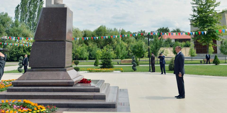 Ilham Aliyev arrived in Gazakh region
