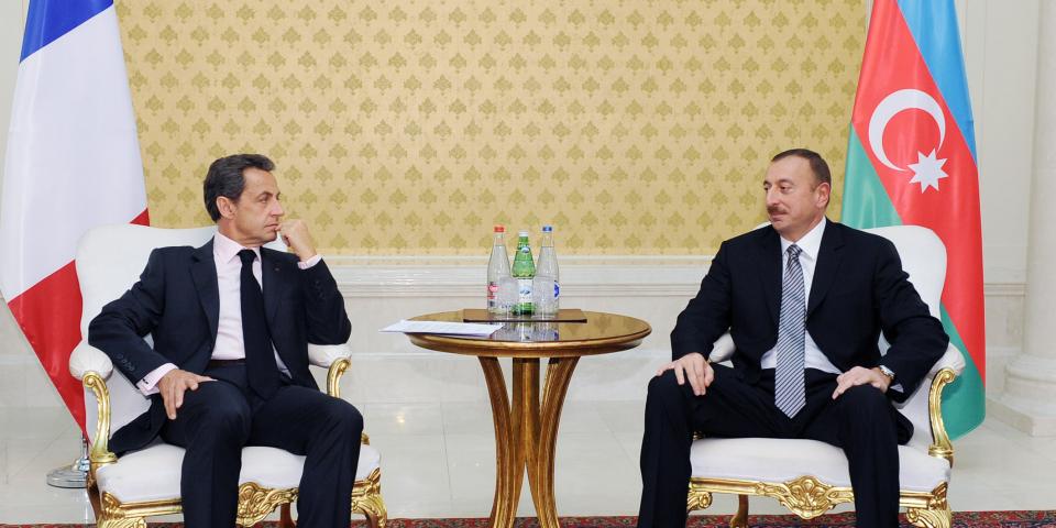 Ilham Aliyev and French President Nicolas Sarkozy held a face-to-face meeting